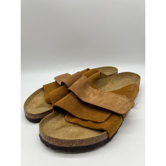 Birkenstock Kyoto Mink Nubuck Suede Leather Slides Men's Size 11 - Picture 9 of 16